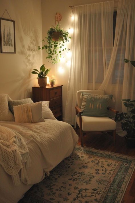 15 Tips for Creating a Cozy Small Bedroom – Everyday Inspo Cosy Small Room Ideas, Bed Living Room Small Apartments, Light Small Bedroom, Small Bedroom Workout Space, Rented Room Decor Small Spaces, Small Bedroom No Windows Ideas, Cute Simple Apartment Ideas, Simple Cosy Bedroom, Small Apartment Inspiration Bedroom