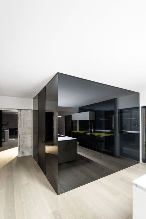 Habitat 67, Minimalist Apartment, Apartment Renovation, Open Kitchen, Office Interior Design, Modern Office, Glass Doors, Residential Architecture, Apartment Design