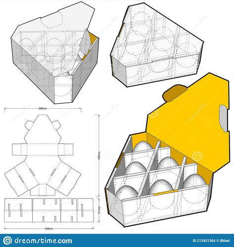 Egg Box Design, Egg Packaging Design, Eggs Packaging, Gift Box Template Free, Egg Box Craft, Egg Packaging, Food Box Packaging, Packaging Template Design, Paper Box Template