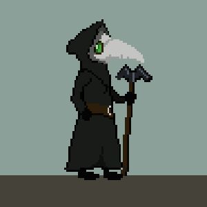 Plague Doctor Pixel Art, Plague Doctor Pfp, Plague Dr, Plague Knight, Doctor Plague, Doctor Tattoo, Cute Black Kitten, Plague Doctors, Mask Ball