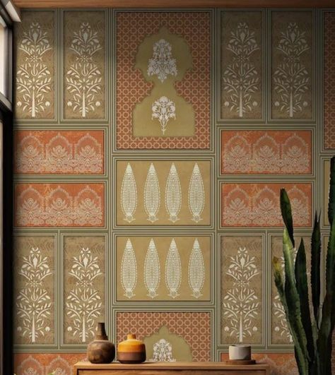 Sabyasachi Wallpaper, Traditional Aesthetic, Abstract Art Diy, Pondicherry, Tiles Design, Incredible India, Decorative Wall, Living Room Interior, Wall Art Designs