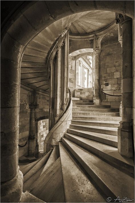 Castle Aesthetic, Images Harry Potter, Castles Interior, Hogwarts Aesthetic, Slytherin Aesthetic, Spiral Stairs, Dark Academia Aesthetic, Stairway To Heaven, Fantasy Aesthetic