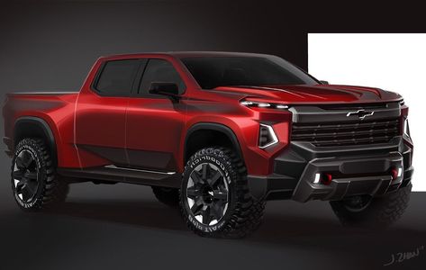 GM designers published a new Chevy Silverado sketch giving a glimpse of what the upcoming mid-cycle refresh for the pickup might look like. Chevy Silverado Hd, New Silverado, New Chevy Silverado, Ev Truck, Exterior Sketch, Futuristic Vehicles, Best Pickup Truck, Electric Pickup Truck, Ranger Truck