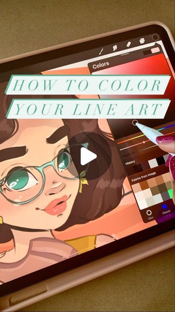 How To Colour On Procreate, Coloring Line Art Digital, Procreate Tutorial Coloring, How To Color Lineart, How To Color On Procreate, Coloring In Procreate, How To Procreate, How To Color In Procreate, Procreate Illustration Tutorial