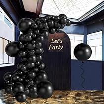 Black Balloon Arch, Black Balloon Garland, Homecoming Decorations, Black Balloon, Balloon Pop, Balloon Ribbon, Balloon Kit, Balloon Pump, Black Balloons