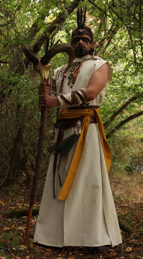 Viking Druid Male, Shaman Costume Male, Male Druid Costume, Druid Cosplay Male, Druid Costume Men, Enchanted Forest Outfit Men, Male Witch Costume, Shaman Cosplay, Druid Fashion