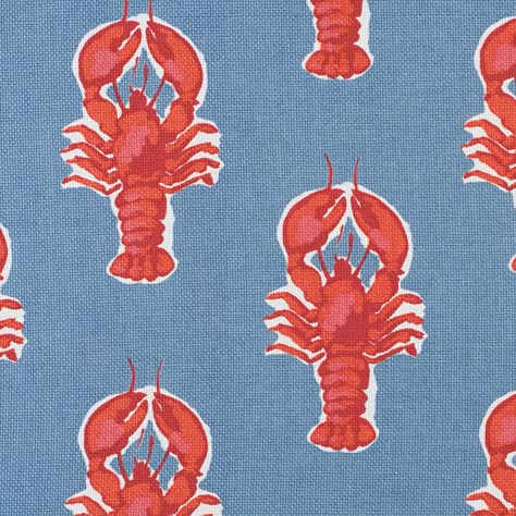 Lobster Outdoor Fabric – Chambray Blue  // Patterns | Prints | Illustrations & wallpaper Mood Boards Color, Nautical Prints, Dining Outdoor, Conversational Prints, Unique Bedding, Classic Americana, Serena And Lily, Coastal Design, Supply Chain Management