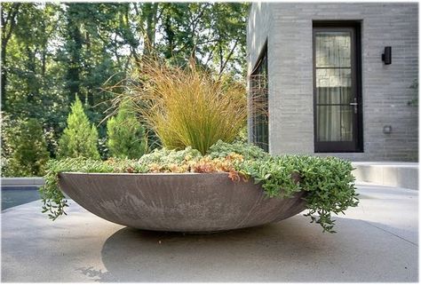 How to work bowls into your home decor #MyManicuredLife Extra Large Outdoor Planters, Large Bowl Planters, Large Garden Planters, Diy Planters Outdoor, Large Outdoor Planters, Container Garden Design, Hanging Plants Indoor, Patio Planters, Large Backyard