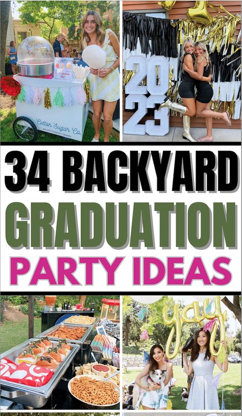 34 Best Backyard Graduation Party Ideas 71 34 Best Backyard Graduation Party Ideas Graduation Party Backyard, Backyard Graduation Party Ideas, Graduation Bbq Party, Graduation Picnic, Graduation Table Centerpieces, Boho Graduation, Graduation Bbq, Elementary Graduation, Creative Backyard