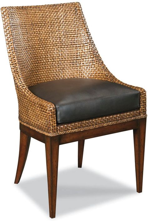 Woodbridge Furniture Dining Room Woven Leather Chair 7178-03 - Gorman's - Metro Detroit and Grand Woven Leather Chair, Woven Leather Dining Chair, Dining Chair Upholstery, Woodbridge Furniture, Leather Dining Chair, Leather Side Chair, Gaming Chairs, Cube Ottoman, Comfy Chairs