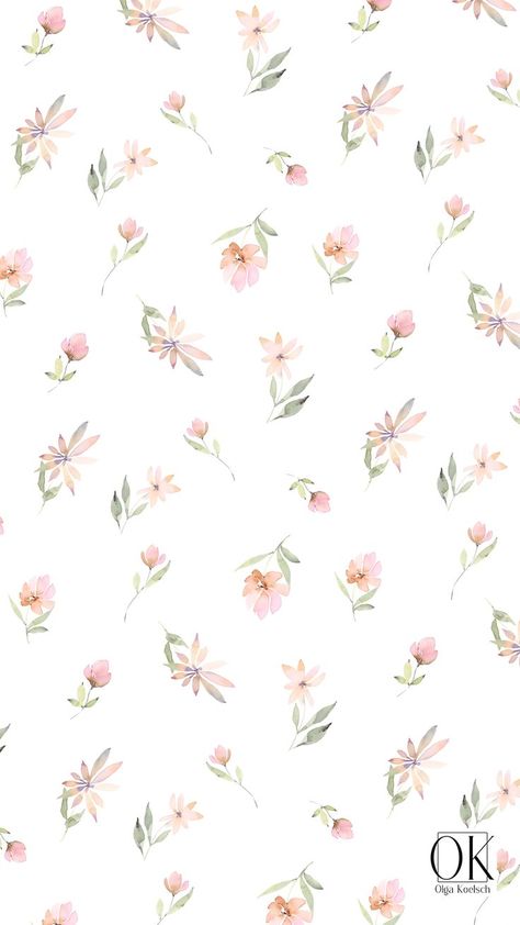 Watercolor floral print