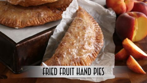 Fried Fruit Hand Pies – Just One Bite, Please? Powder Sugar Glaze, Hand Pies Recipes, Fried Fruit, Fruit Hand Pies, Fried Hand Pies, Fried Desserts, Savoury Pie, Homemade Hamburger Buns, Powdered Sugar Glaze