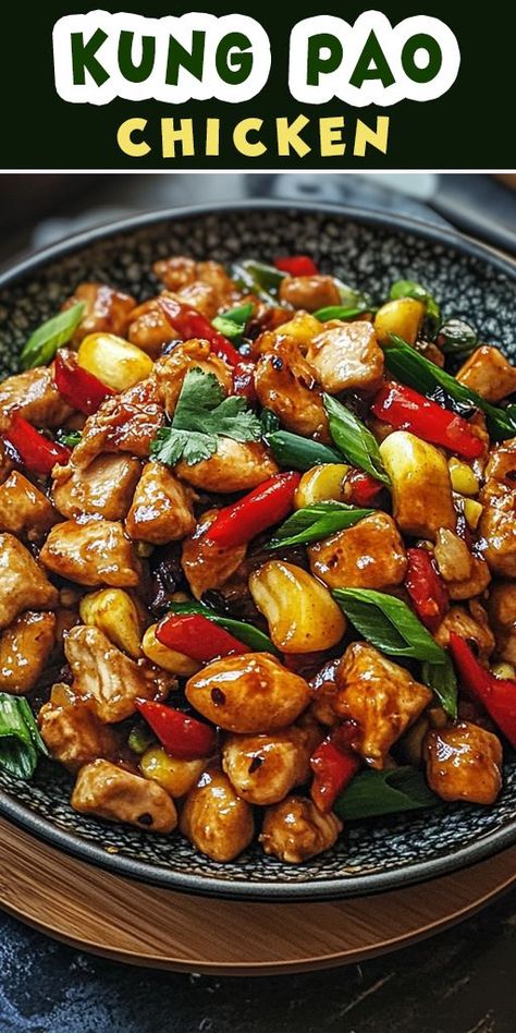 Try this authentic Kung Pao Chicken recipe that's easy to make at home! Packed with juicy chicken, crunchy peanuts, and a perfectly balanced spicy sauce, this dish brings the heat and savory goodness you love from Chinese takeout 🍗🌶️. ➡️ Save this Pin to try tonight and enjoy a flavorful dish in under 30 minutes! 🕒 #KungPaoChicken #ChineseFoodLovers #StirFryRecipes #EasyDinnerIdeas #SpicyRecipes Authentic Kung Pao Chicken Recipe, Healthy Kung Pao Chicken Recipe, Healthy Kung Pao Chicken, Chicken Recipe Low Carb, Kung Pao Chicken Recipe, Recipe Low Carb, Shredded Chicken Recipes, Chinese Takeout, Chinese Dishes