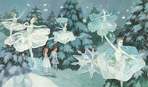 Susan Jeffers, 동화 삽화, Fairy Illustration, Snow Fairy, Winter Fairy, Fairytale Illustration, The Nutcracker, Childrens Christmas, Fairytale Art