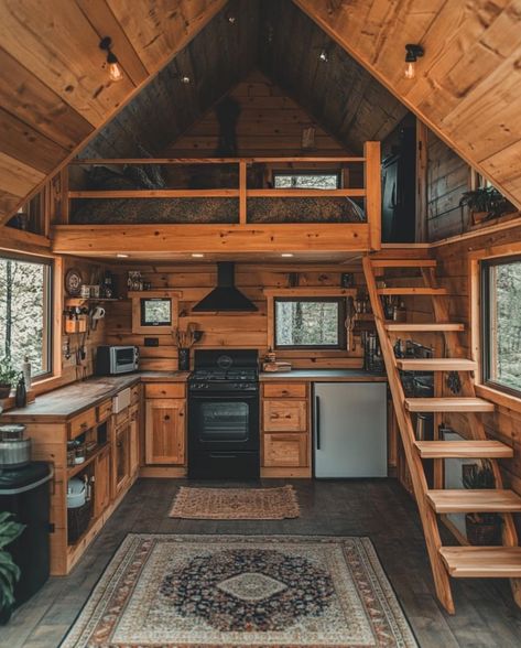 Small Loft Cabin, Small Alaskan Cabin, Log Tiny House, Hand Built Cabin, 16x52 Shed House Interior, Tiny Home Log Cabin, 10x12 Cabin, Minimalist Cabin Interior, Tiny Hunting Cabin