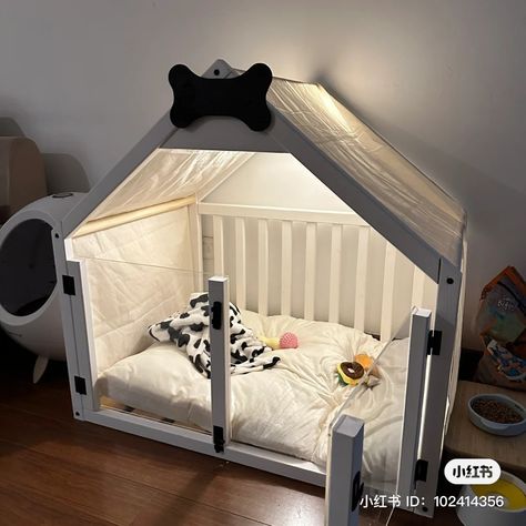 Dog Room Design, Dog Room Decor, Dog Bedroom, Cute Dog Beds, Puppy Room, Dog House Diy, Diy Dog Bed, Animal Room, Dog Rooms