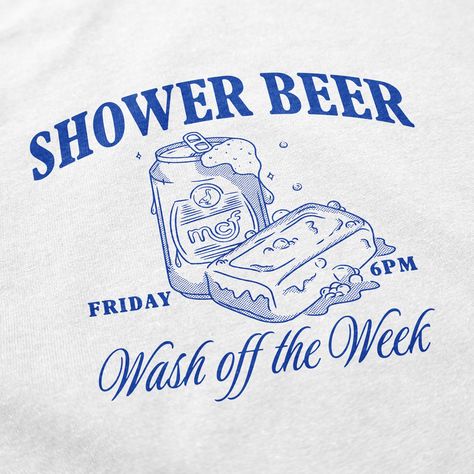 Our unisex Shower Beer T Shirt is: 100% comb-spun cotton- cotton fibers are spun and combed to remove impurities and create a noticeably finer and more luxurious quality Soft, worn-in feel, like one of your favorite shirts Designed and printed in the US, not another dropship company CARE: Machine wash, hang dry, or tumble dry low Beer Mug Illustration, Beer Aesthetic, Kids Swim Trunks, Chi Rho, Beer Company, Beer Shirts, Middle Class, Love Shirt, Kids Swimming