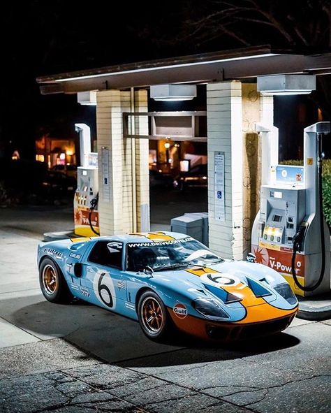 hen @drivecoffee asks if you want to go for a spin, you say yes. | Ford GT40. P Subaru Impreza 22b, Shelby Mustang Gt500, Gulf Racing, Mustang Gt500, Shelby Mustang, 2015 Mustang, Ford Mustang Shelby Gt500, Classic Racing Cars, Camaro Zl1