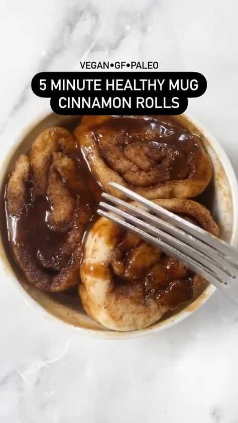 Microwave Cinnamon Rolls, Healthy Sweets Recipes, Healthy Sweets, Low Calorie Recipes, Healthy Snacks Recipes, Yummy Food Dessert, Vegan Desserts, Healthy Desserts, Diy Food Recipes