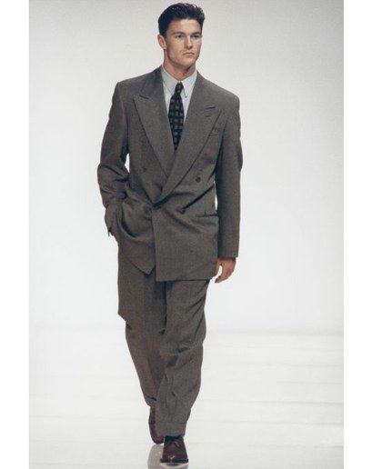 Style Evolution: The Armani Suit Photos | GQ 1990s Fashion Mens, 80s Suit, Armani Suit, Armani Suits, 80s Men, 90s Men, 90s Mens, 1990s Fashion, Mens Outfit Inspiration