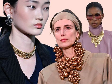 These Are the Top 6 Jewelry Trends for Fall 2024 Fall Jacket Trends, Cake Jewelry, Fall Jewelry Trends, Runway Jewelry, Icing On The Cake, Trending Necklaces, Celebrity Moms, Jewelry Fashion Trends, Runway Trends