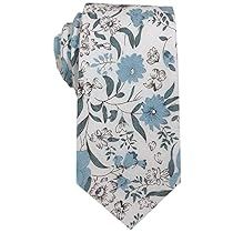 Mid Blue Suit, Blue Suit Tie, Mens Floral Tie, Groomsmen Tie, Floral Ties, Groomsmen Ties, Floral Necktie, Ties Mens Fashion, Mens Ties