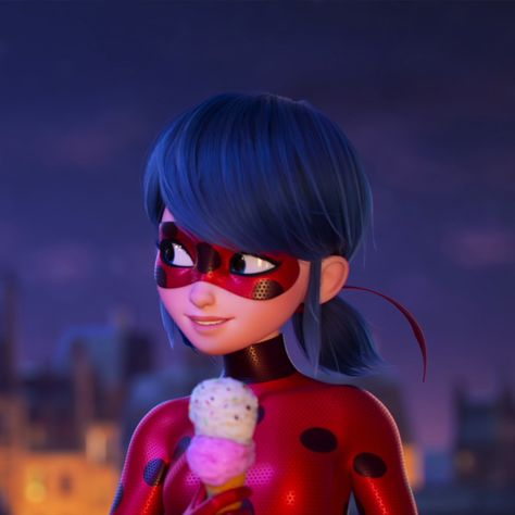 Miraculous Movie, Awakenings Movie, Marinette Et Adrien, Disney Icons, Miraculous Wallpaper, Eating Ice, Miraculous Ladybug Wallpaper, Eating Ice Cream