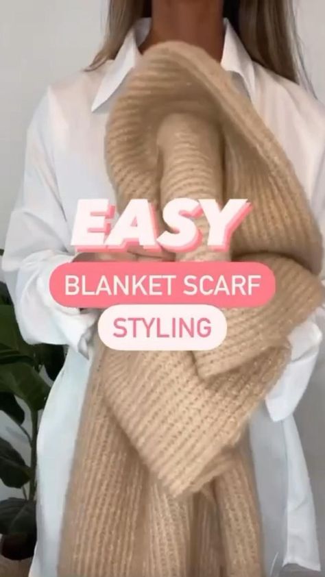 Winter hacks , winter hacks clothing , scarf styling , scarf outfit , scarf styling , cold weathe… | How to wear a scarf, Scarf women fashion, Fashion hacks clothes Styling Scarf, Blanket Scarf Outfit, Scarf Styling, Lv Scarf, Scarf Wearing Styles, Winter Hacks, Big Scarf, Ways To Wear A Scarf, How To Wear A Scarf