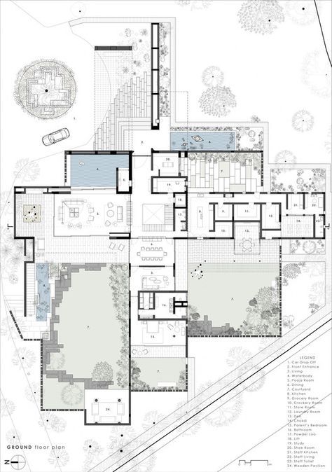 House Plan App, Floor Plan App, Drawing House Plans, Ground Plan, Interior Floor Plan, Plans Architecture, Container Architecture, Architectural Floor Plans, Villa Plan