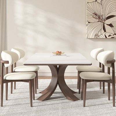 FurniCrafters Rectangular 31.4'' W Dining Set | Wayfair