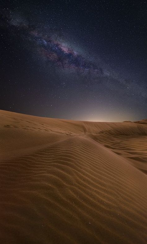 Desert Stars, Desert Aesthetic, Desert Photography, Night Sky Wallpaper, Night Landscape, The Night Sky, Landscape Wallpaper, Sand Dunes, Sky Aesthetic