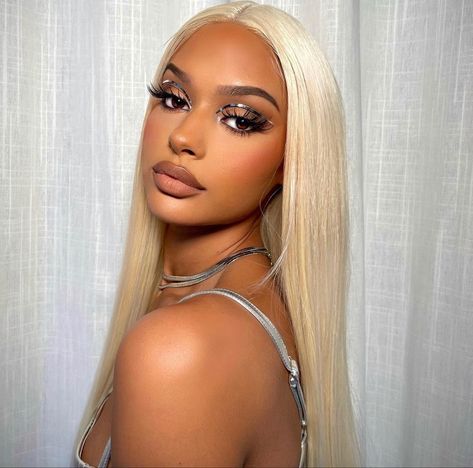 LA Makeup Artist. Blonde Frontal Wig. Chrome Makeup Look. Lian Bailey, Makeup And Hair, Choker Necklace, A Black, Hoop Earrings, Makeup, Hair, On Instagram, Instagram