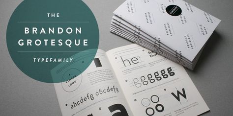 Brandon Grotesque Type Family Modern Fonts Free, Brandon Grotesque, Typography Images, Popular Fonts, Great Fonts, Typeface Design, Font Download, Typography Letters, Modern Fonts