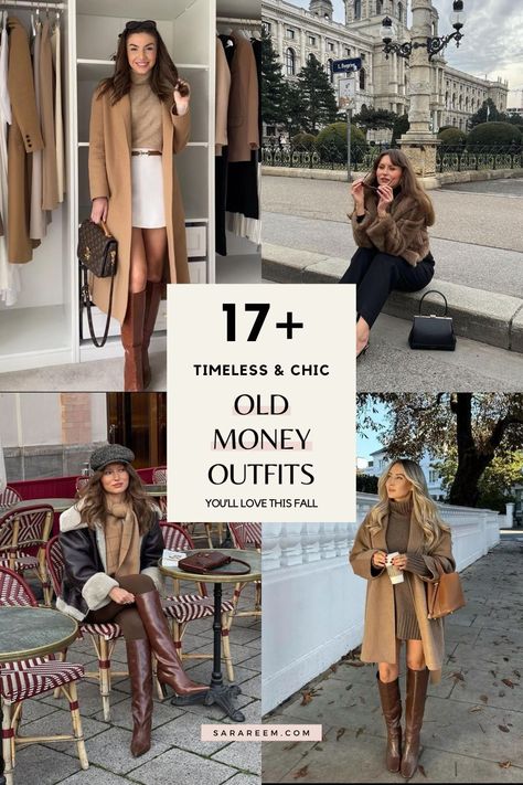 Elevate your style with old money fall outfit ideas for 2024. Discover timeless, classy outfits that blend preppy charm with effortless chic. These fall outfits offer perfect outfit inspo for a refined, sophisticated look. Embrace the season with outfit ideas that never go out of style! I’m sharing some of the best old money outfit ideas for fall 2024. Whether you're heading to a casual lunch or a formal event, these looks will have you covered. Cold Dressy Weather Outfits, Classy Fall Outfits Dressy, Thanksgiving Outfit 2024, Old Money Christmas Outfit, Old Money Fall Outfit, Fall Old Money, 60 Degree Weather Outfit, Chocolate Brown Leggings, Old Money Outfit Ideas