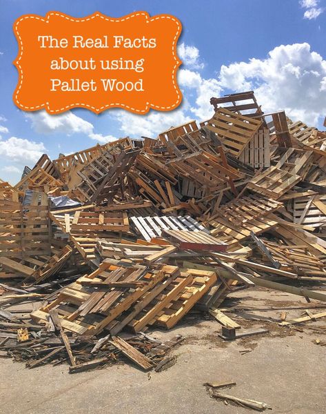 The Real Facts About Using Pallet Wood - Pretty Handy Girl Pallet Barn, Diy Wood Pallet Projects, Pallet Shed, Pallet House, Used Pallets, Pallet Projects Furniture, Diy Wooden Projects, Pallet Creations, Recycled Pallets