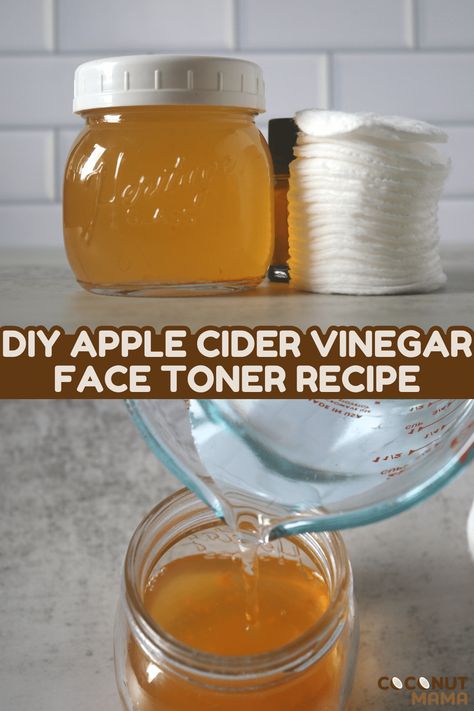 Diy Facial Toner Anti Aging, Apple Cider Vinegar Face Toner, Diy Toner Face, Acv Toner, Diy Apple Cider Vinegar, Homemade Face Toner, Diy Skin Toner, Apple Cider Vinegar Face, Apple Cider Vinegar Toner