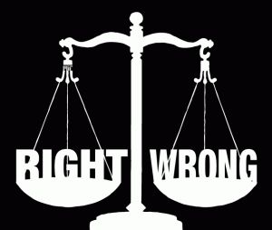 This picture of a scale weighing the words "right" and "wrong" is relevant to Unit 5 because it shows how ethical responsibilities deal with weighing out what is the right or wrong action in a given situation (Demi). Code Of Ethics, Moral Dilemma, Cognitive Science, Social Behavior, Social Development, Brain Activities, Neuroscience, Business Ethics, Design Tutorials