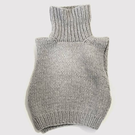 Ärmelloser Pullover, Half Sleeve Sweater, Knitwear Inspiration, Pullover Cardigan, Sleeveless Turtleneck, Knitted Wit, Knitting Women, Knit Vest, Knitted Sweater