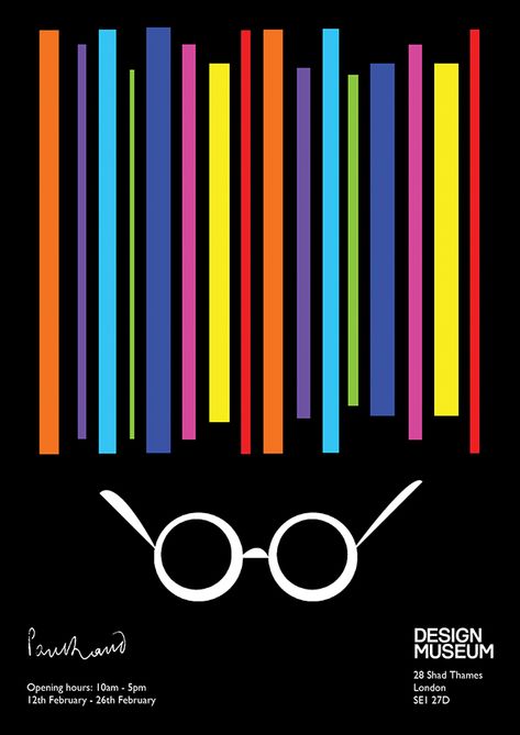 Design Heros 'Paul Rand' on Behance Paul Rand Logos, Simple Posters, Logos Color, Conference Branding, Graphic Design Collection, Turquoise Art, New York School, Paul Rand, Museum Poster