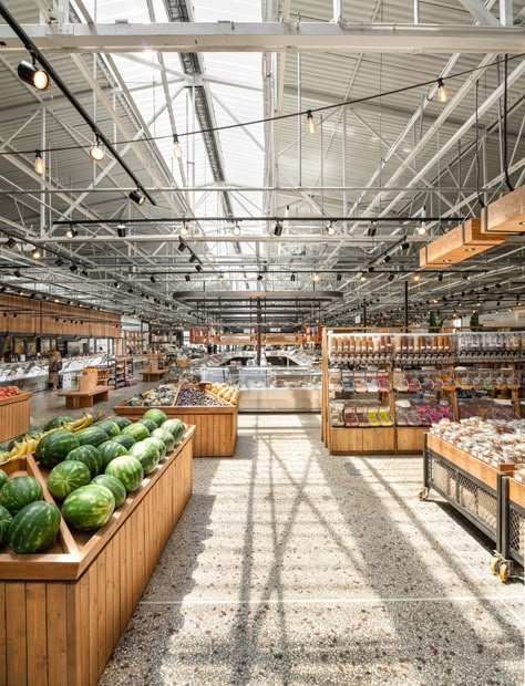 Indoor Markets, Grocery Store Design, Food Retail, Supermarket Design, Architecture Concept Diagram, Traditional Market, Public Market, Fresh Market, Modern Country