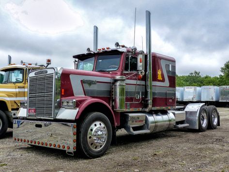 Freightliner Conventional Semi Tractor | Taken at the Cincin… | Flickr 1976 Chevy Truck, Semi Trucks For Sale, Western Star Trucks, American Trucks, Freightliner Trucks, Gas Monkey Garage, Freightliner Cascadia, Gas Monkey, Large Truck