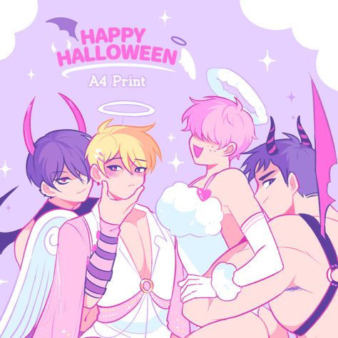 Nerd Boyfriend, Halloween Episodes, Gay Comics, Boyfriend Wallpaper, Webtoon Comics, Angels And Demons, Anime Boyfriend, Gay Art