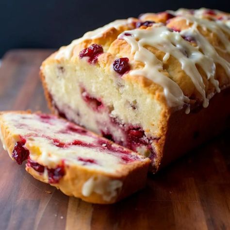 Cream Cheese Cranberry Loaf - Life with Susan Apple Banana Bread, Fruit Breads, Amish Bread, Orange Bread, Cream Cheese Bread, Christmas Eats, Homemade Baked Bread, Cranberry Orange Bread, Cranberry Cream Cheese