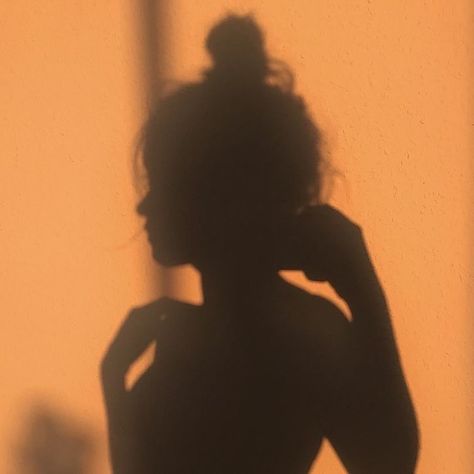 Girl Shadow, The Shadow, Yellow Orange, Sun, Orange, Yellow, Wall