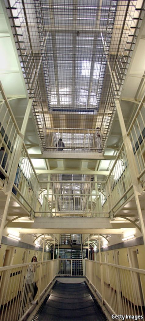 Prison architecture - Design and punishment | Britain | The Economist Prison Design, Prison Architecture, Victorian Prison, Prison Wife, Birmingham City University, Future Architecture, Prison Cell, Department Of Corrections, Arkham Asylum