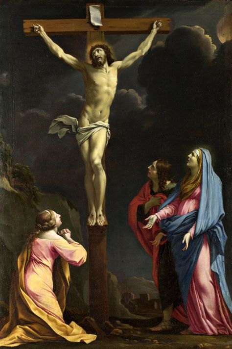 https://flic.kr/p/SkmY29 | Eustache Le Sueur - Christ on the Cross with the Virgin and Saints | Eustache Le Sueur - Christ on the Cross with the Virgin and Saints Christ On The Cross, Noli Me Tangere, John The Evangelist, Crucifixion Of Jesus, Mary Magdalene, The Cross Of Christ, Jesus Christ Images, Divine Mercy, Biblical Art