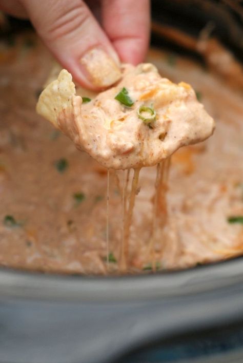 Crock Pot Vegetarian, Cheesy Bean Dip, Cheese Dip Crock Pot, Food Appetizers, Bean Dip, Ideas Food, Easy Cheesy, Cheese Dip, Superbowl Party