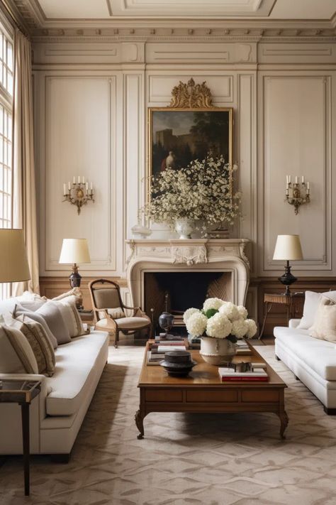 50+ Old Money Living Room Decor Ideas Old Money Living Room, Formal Living Room Designs, French Country Decorating Living Room, French Living Rooms, French Country Living Room, Formal Living Room, Classic Living Room, Living Room Decor Ideas, Room Decor Ideas