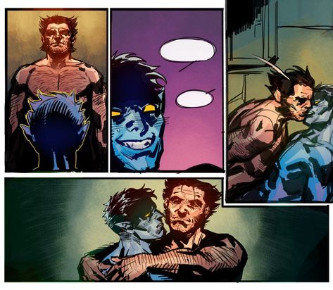 Francis Xie on Twitter: "no plot i just wanna draw some kurt/logan… " Nightcrawler Comic, Nightcrawler Xmen, Xman Marvel, Gambit Marvel, Night Crawler, Kurt Wagner, Xmen Comics, Wolverine Art, Marvel Xmen