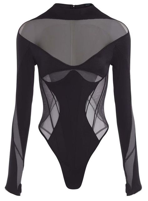 Spring Summer 2024 Mugler Fashion, Lingerie Bodysuit, Off Shoulder Fashion, Online Clothing Boutiques, Mesh Bodysuit, Bodysuit Lingerie, Spring Summer 2024, Mens Accessories Fashion, Catsuit